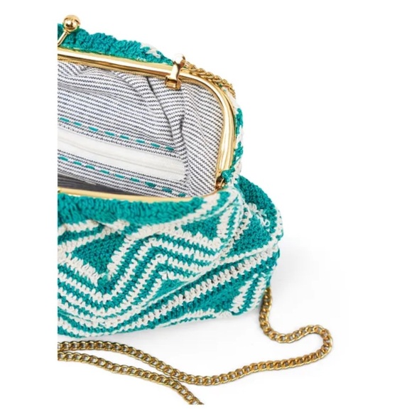 M.A.B.E. Kinta Crochet Pouch in Eucalyptus - Picture 2 of 8